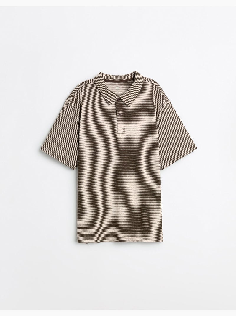 Camiseta de polo, MO Fashion Marrón - Kiabi
