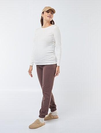 Camiseta de premamá de canalé