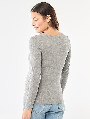 Camiseta de premamá de canalé