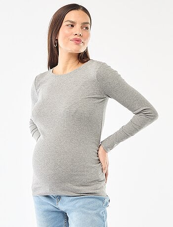 Camiseta de premamá de canalé