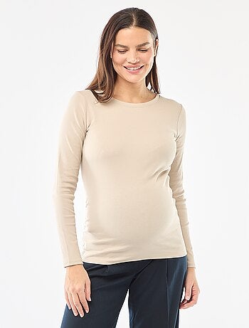 Camiseta de premamá de canalé