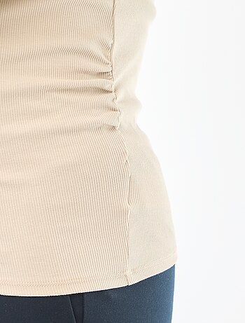 Camiseta de premamá de canalé