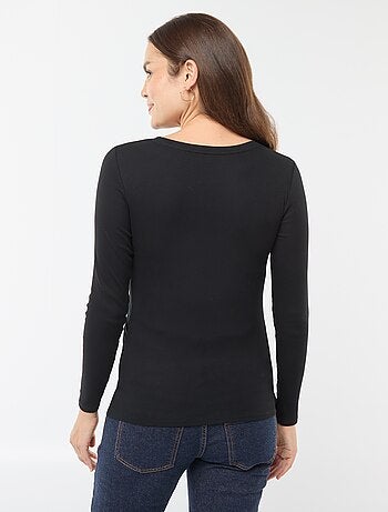 Camiseta de premamá de canalé