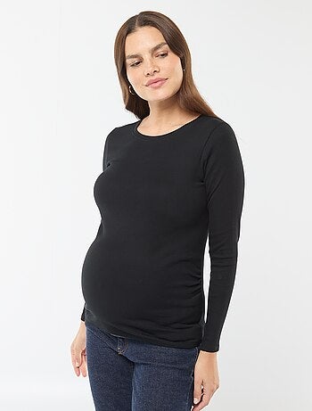 Camiseta de premamá de canalé