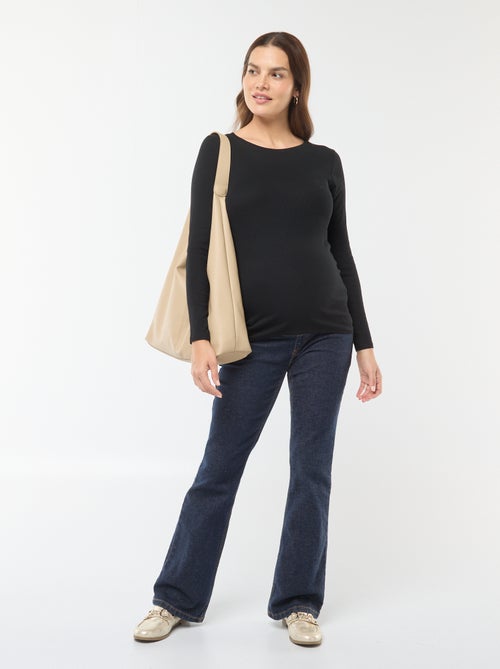 Camiseta de premamá de canalé - Kiabi