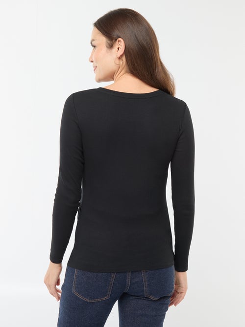 Camiseta de premamá de canalé - Kiabi