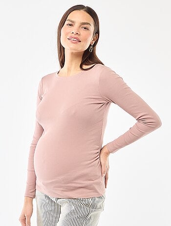 Camiseta de premamá de canalé