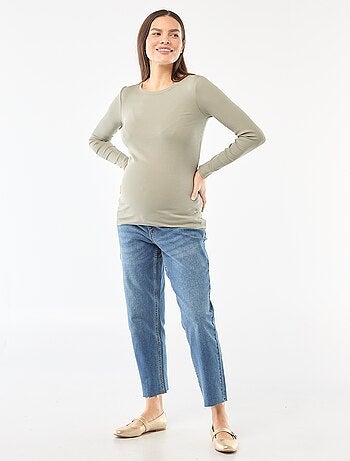 Camiseta de premamá de canalé