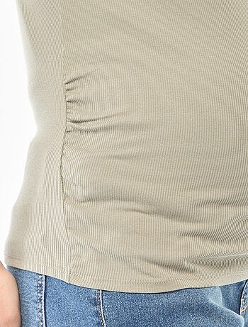 Camiseta de premamá de canalé