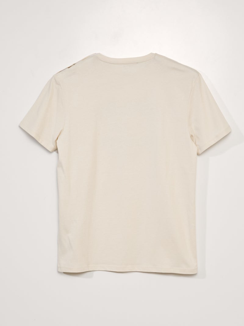 Camiseta de punto - colección fácil de poner BEIGE - Kiabi