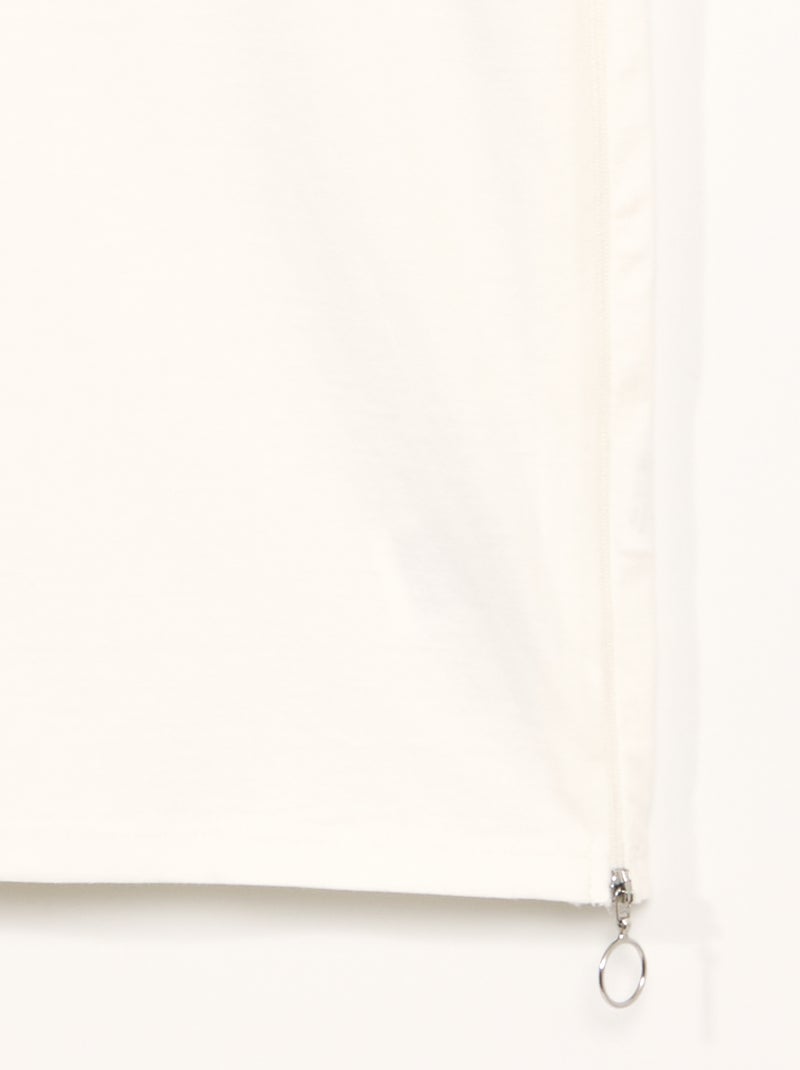 Camiseta de punto - colección fácil de poner BLANCO - Kiabi
