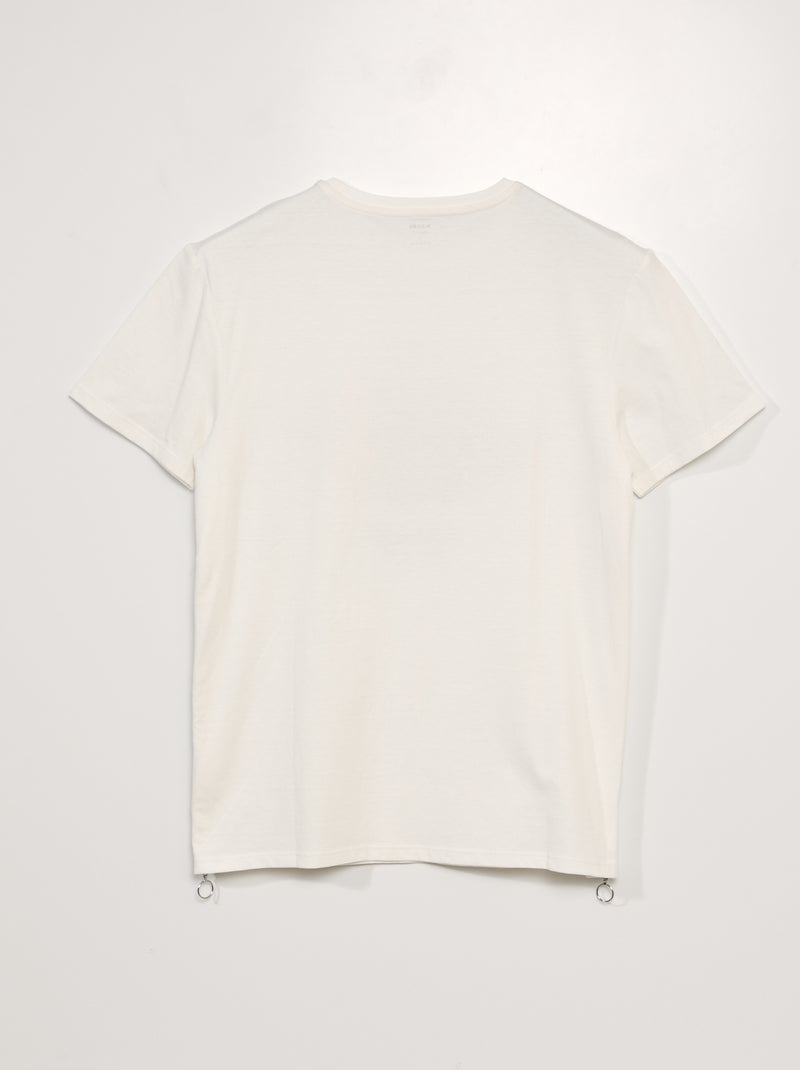 Camiseta de punto - colección fácil de poner BLANCO - Kiabi
