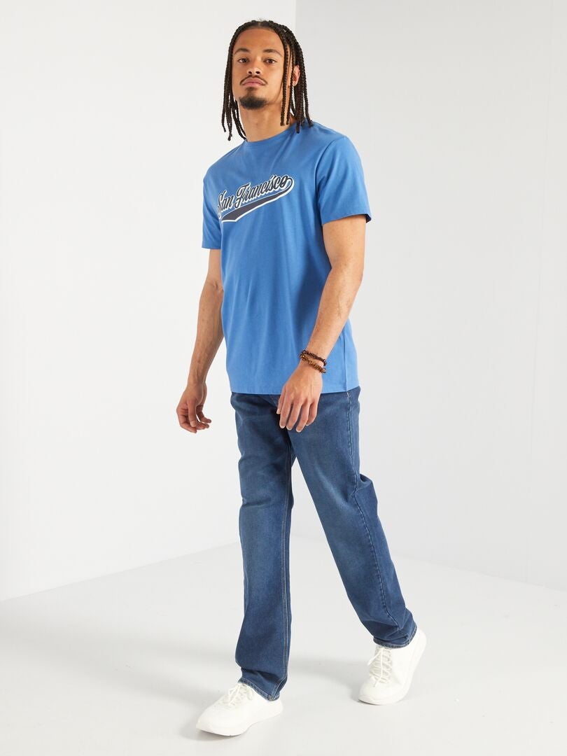 Camiseta de punto - fácil de poner AZUL - Kiabi