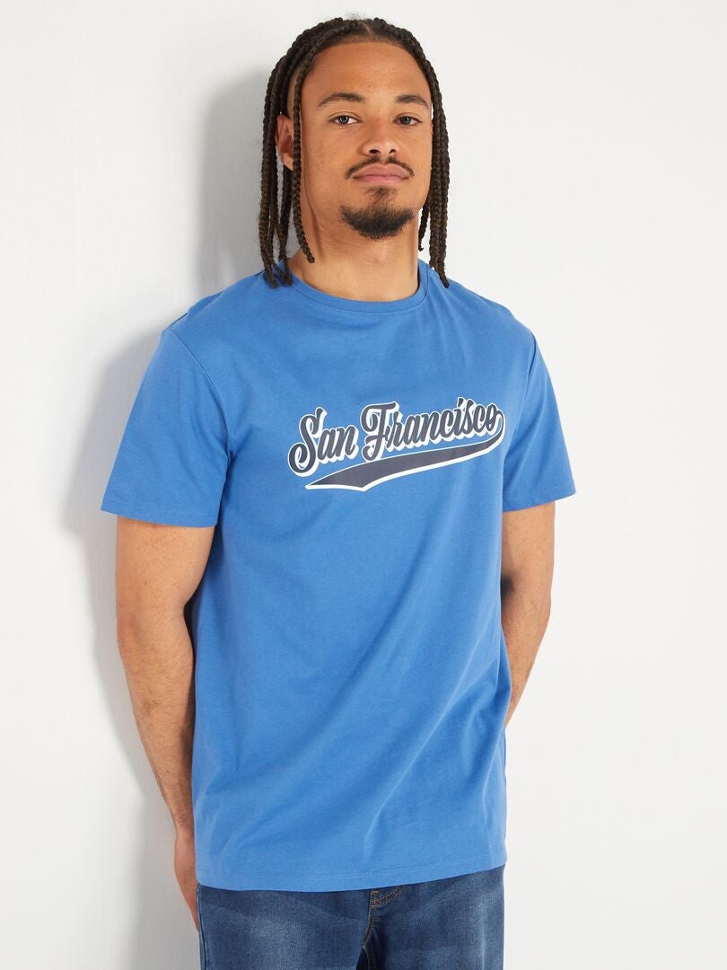 Camiseta de punto - fácil de poner AZUL - Kiabi