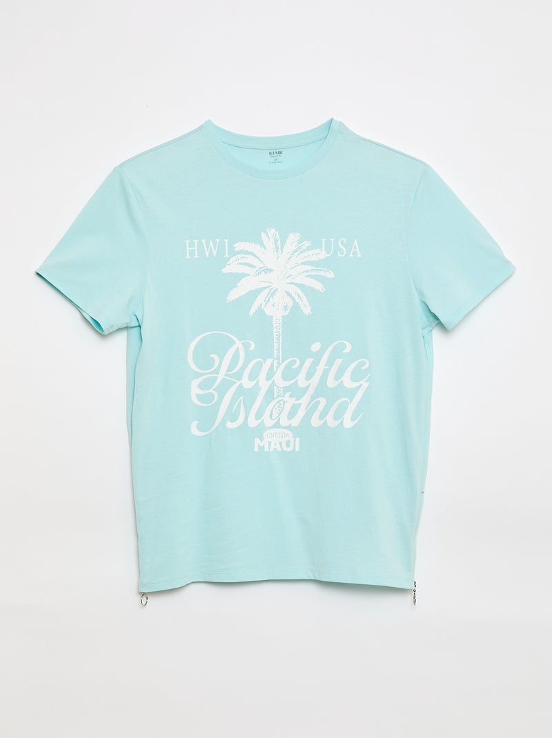 Camiseta de punto - Fácil de Poner Azul - Kiabi
