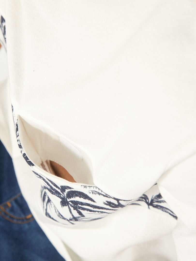 Camiseta de punto - fácil de poner BLANCO - Kiabi