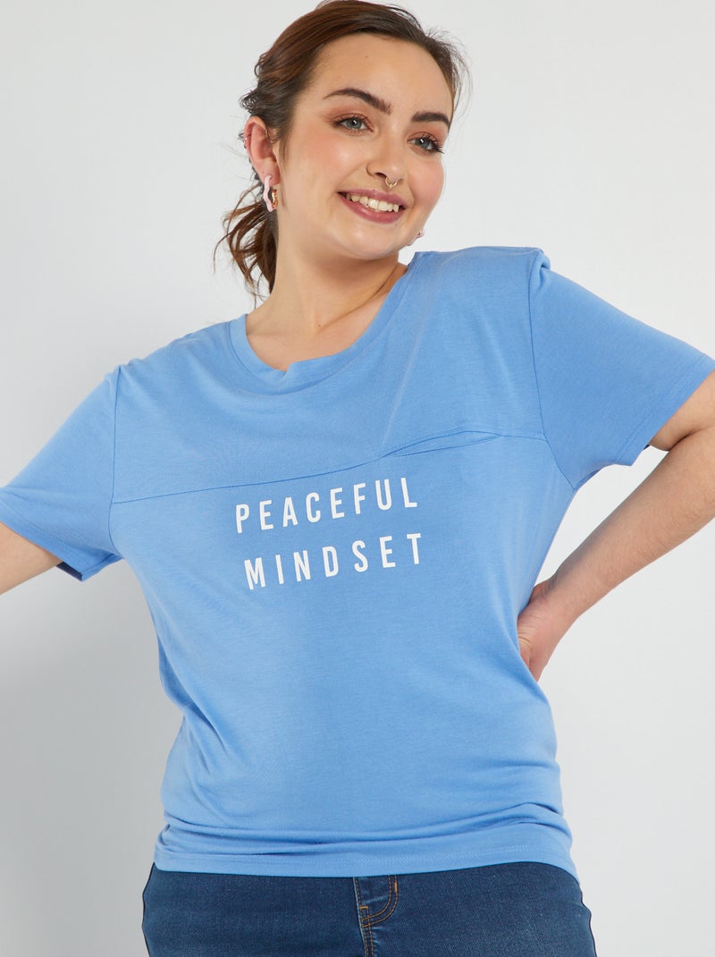 Camiseta de punto - So Easy AZUL - Kiabi