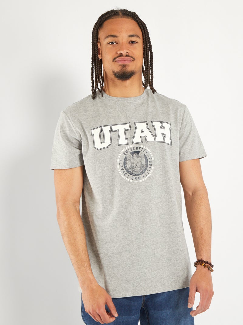 Camiseta de punto - So Easy GRIS - Kiabi