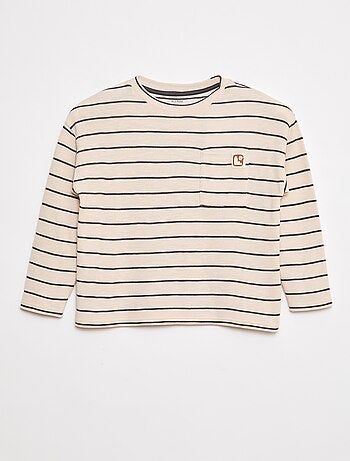 Camiseta de punto a rayas