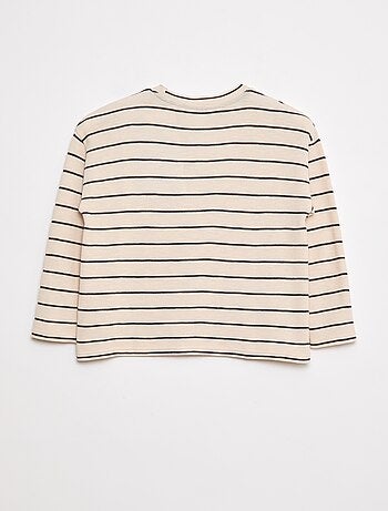 Camiseta de punto a rayas