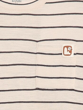 Camiseta de punto a rayas