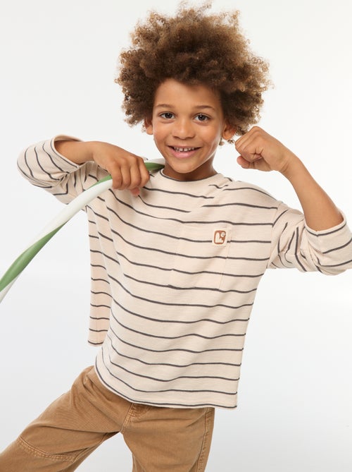 Camiseta de punto a rayas - Kiabi