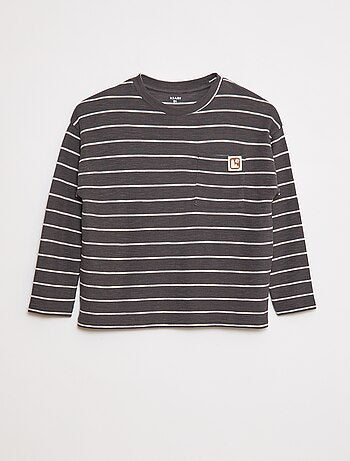 Camiseta de punto a rayas