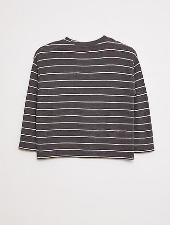 Camiseta de punto a rayas
