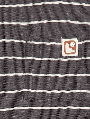 Camiseta de punto a rayas