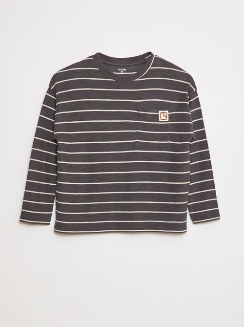 Camiseta de punto a rayas - Kiabi