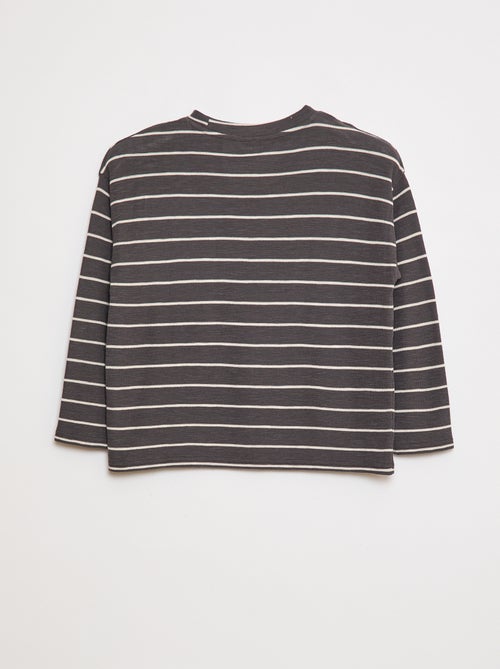 Camiseta de punto a rayas - Kiabi