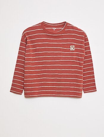 Camiseta de punto a rayas