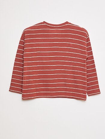 Camiseta de punto a rayas