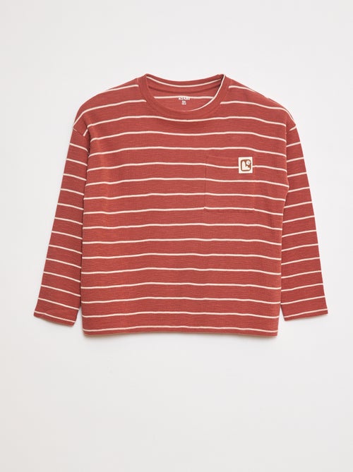 Camiseta de punto a rayas - Kiabi
