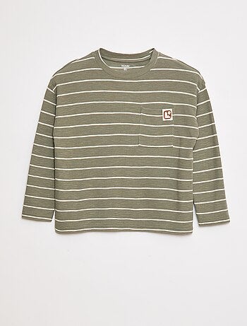 Camiseta de punto a rayas