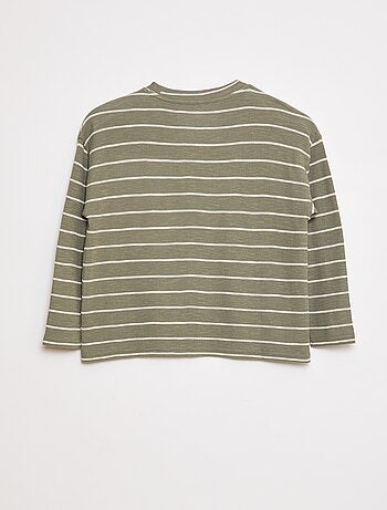 Camiseta de punto a rayas