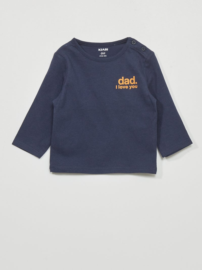 Camiseta de punto AZUL - Kiabi