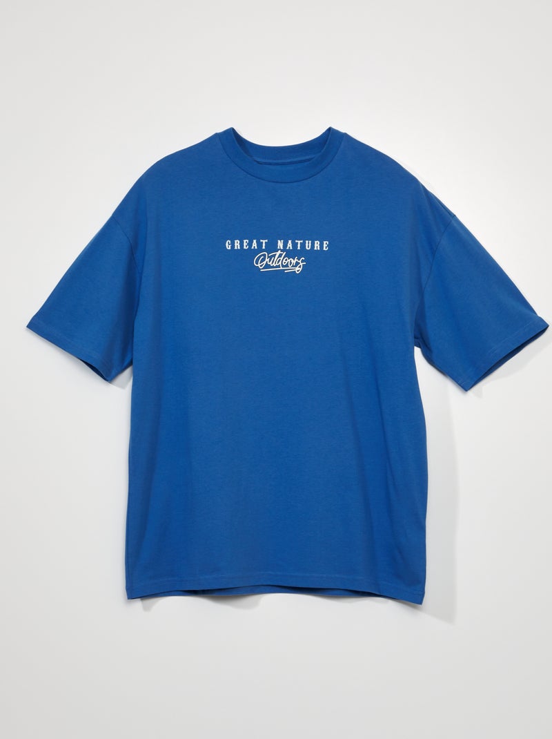 Camiseta de punto AZUL - Kiabi
