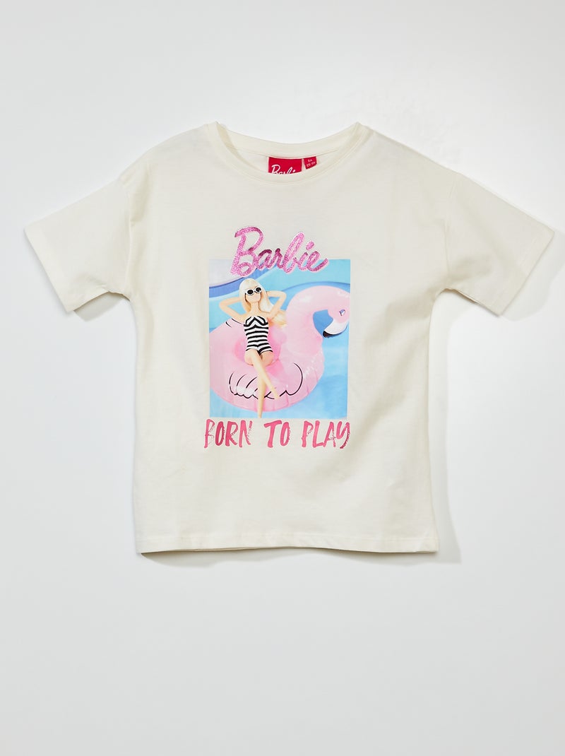 Camiseta de punto 'Barbie' Blanco - Kiabi