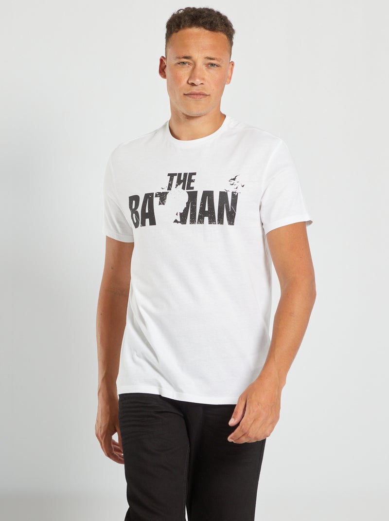 Camiseta de punto 'Batman' Blanco - Kiabi