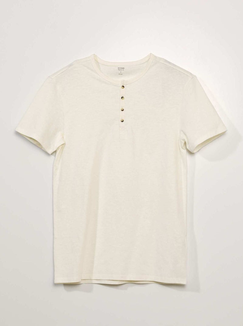 Camiseta de punto BLANCO - Kiabi