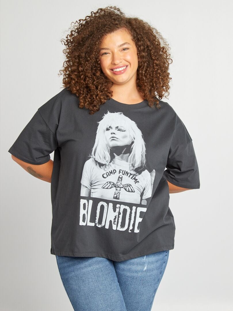 Camiseta de punto 'Blondie' NEGRO - Kiabi