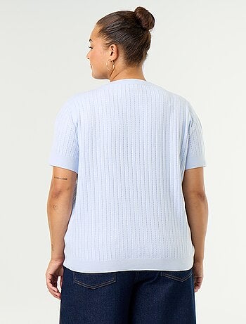 Camiseta de punto calado