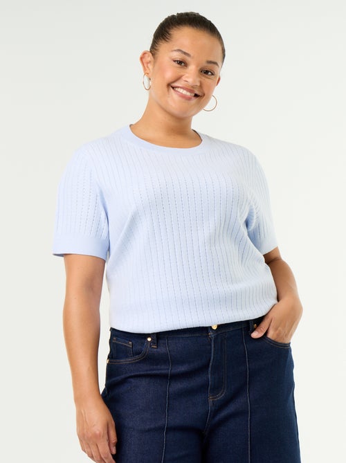 Camiseta de punto calado - Kiabi