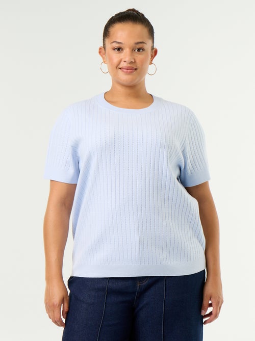 Camiseta de punto calado - Kiabi