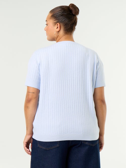 Camiseta de punto calado - Kiabi