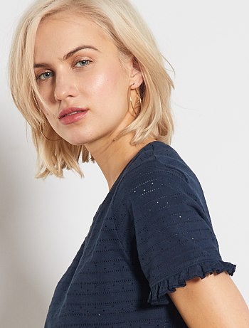 Camiseta de punto calado - Kiabi