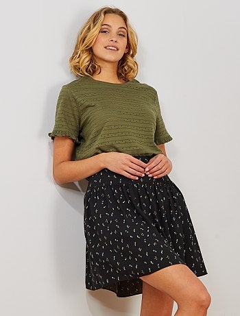 Camiseta de punto calado - Kiabi