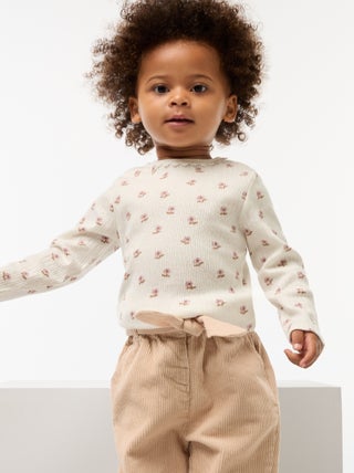 Camiseta de punto canalé