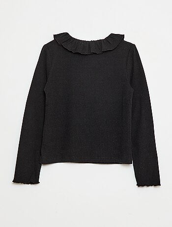 Camiseta de punto canalé